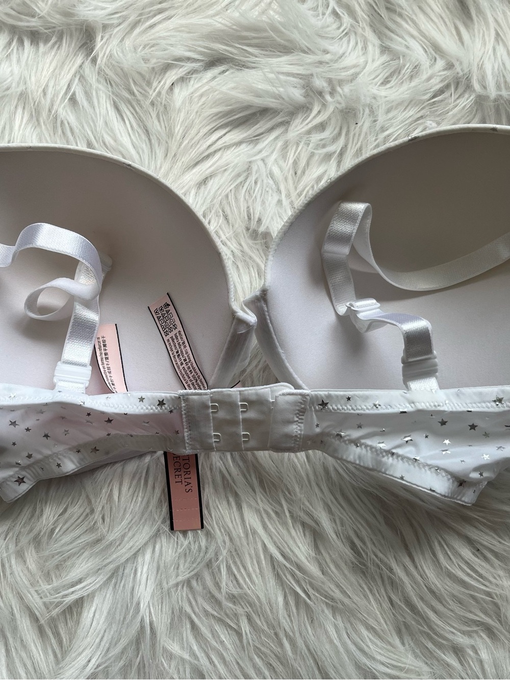 Victoria's Secret Sexy Tee Push Up Bra with Silver Star Print Size 34DDD NWT - Picture 5 of 13